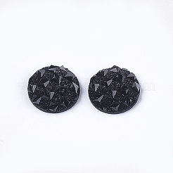 樹脂カボション  半円  ブラック  12x3~3.5mm&nbsp;CRES-T012-01J