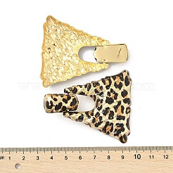 Leopard Print Alloy Dangle Stud Earrings&nbsp;EJEW-K304-01D-G