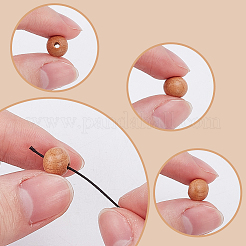 DIYストレッチブレスレットキット  丸い木製ビーズを含む  平らな弾性糸  ミックスカラー  8~8.5mm  穴：1.5~2mm  16スタイル  20個/スタイル  320pc&nbsp;DIY-AR0004-58
