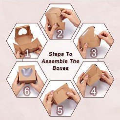 Square Paper Biscuit Boxes with Lace Edged Square Clear Window&nbsp;CON-TAC0001-12A-02
