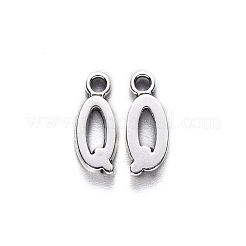合金のチベット風チャーム  カドミウムフリー＆鉛フリー  文字Q  Q：17x7x2mm  穴：2mm&nbsp;X-TIBE-S108-108Q-AS-RS