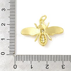 Rack Plating Brass Micro Pave Cubic Zirconia Pendants&nbsp;KK-S396-63G