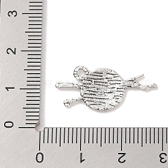 糸チベットスタイル亜鉛合金チャーム  鉛フリー＆カドミウムフリー  アンティークシルバー  13x26x1.5mm  穴：2mm&nbsp;X-TIBEP-R334-174AS-RS