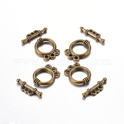 Tibetan Style Alloy Toggle Clasps&nbsp;LS-K0P3A071