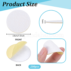 200Pcs Felt Self-adhesive Stickers&nbsp;STIC-PH0001-07B