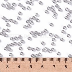 MIYUKIラウンドロカイユビーズ  日本製シードビーズ  （rr368)シルバーグレーの光沢  8/0  3mm  穴：1mm  約422~455PCS /ボトル  10 G /ボトル&nbsp;SEED-JP0009-RR0368