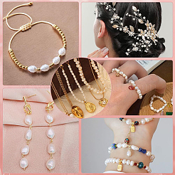 1 連売り天然養殖淡水真珠ビーズ 連売り  ライス  グレードAB  乳白色  4~6x3.5~4mm  穴：0.6mm  約73~75個/連  13.78~14.17インチ（35~36cm）&nbsp;PEAR-PA0001-10