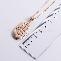 Vintage Gothic Stainless Steel Hamsa Hand Pendant Necklaces&nbsp;EA4293