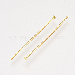 真鍮製平頭ピン  カドミウムフリー＆ニッケルフリー＆鉛フリー  ゴールドカラー  30x0.75~0.8mm  20ゲージ  約8000個/1000g  ヘッド：1.8mm&nbsp;HP3.0cmCY-G-NF