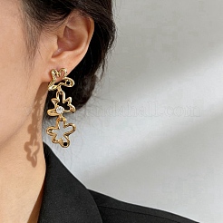Alloy & Rhinestone Stud Dangle Earrings for Women&nbsp;WG460E3-01