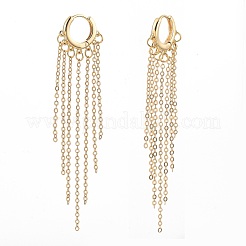 Brass Huggie Hoop Earrings&nbsp;EJEW-JE04282