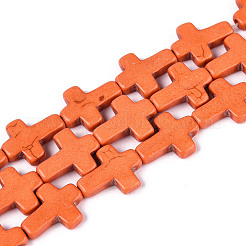 Synthetic Turquoise Dyed Beads Strands&nbsp;G-P507-06D