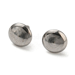 変色しない304ステンレススチールスタッドリベット金具  ラウンド  ステンレス鋼色  4x3.7mm&nbsp;STAS-E197-02P