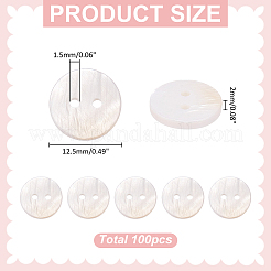 100Pcs Shell Buttons&nbsp;FIND-WR0012-85