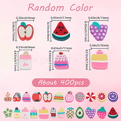 400Pcs 2 Styls Handmade Polymer Clay Beads&nbsp;CLAY-SP0001-16