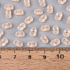 FGB Frosted Transparent Glass Seed Beads&nbsp;SEED-N013-06A-03
