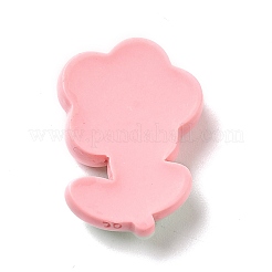 オペーク樹脂カボション  ジュエリー作りのための  花  21x15x6mm&nbsp;RESI-C036-03B