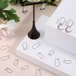 200Pcs 2 Size 304 Stainless Steel Hoop Earrings Findings&nbsp;STAS-CN0001-49