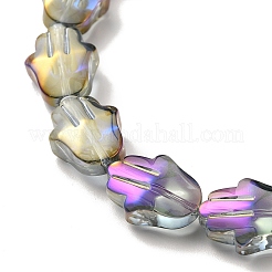 Transparent Electroplate Glass Beads Strands&nbsp;EGLA-F159-HR03