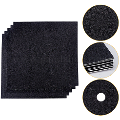 キラキラ光るクラフト紙カードストック  DIYのカードクラフト作りに  正方形  ブラック  229x229x0.5mm&nbsp;FIND-WH0199-297