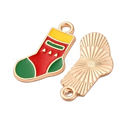 Christmas Alloy Enamel Pendants&nbsp;ENAM-K080-01F-G
