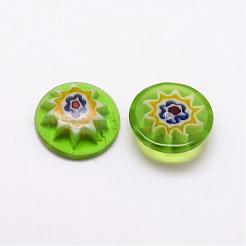 Handmade Millefiori Glass Cabochons&nbsp;LAMP-G123-01