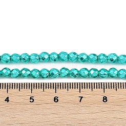 Baking Paint Electroplated Synthetic Non-magnetic Hematite Beads Strands&nbsp;G-H072-A01-01J