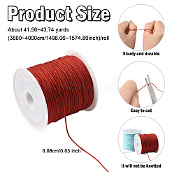 9 Rolls 9 Colors Nylon Braided Cord&nbsp;NWIR-YW0001-16