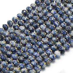 Natural Blue Spot Jasper Beads Strands&nbsp;G-P573-A45-01