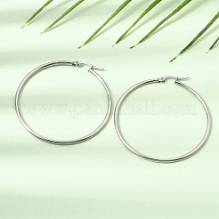 201 Stainless Steel Hoop Earrings&nbsp;SA-CBA4A0D-16P-E