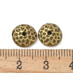 合金のスペーサービーズ  カドミウムフリー＆鉛フリー  フラットラウンド  アンティークブロンズ  9x2.5mm  穴：1.2mm  約1960個/1000g&nbsp;TIBE-P003-80AB