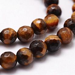 Natural Tiger Eye Beads Strands&nbsp;G-D840-39-6mm