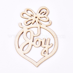 Wooden Pendant Decorations&nbsp;X-AJEW-WH0110-01