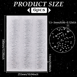 ホットラインストーン  アップリケの鉄  マスクと衣装のアクセサリー  洋服用  透明  340x255x1.5mm&nbsp;DIY-WH0580-70E-01