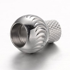 Tarnish Resistant 304 Stainless Steel Magnetic Clasps with Glue-in Ends&nbsp;STAS-G140-39N