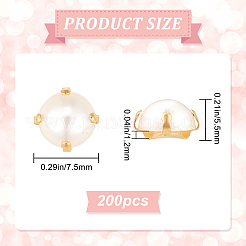 Sew on Acrylic Imitation Pearl&nbsp;SACR-GF0001-03A