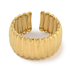 304 Stainless Steel Open Cuff Ring for Women&nbsp;RJEW-U014-05G
