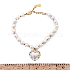 Ion Plating(IP) 304 Stainless Steel Charm Bracelets for Women&nbsp;BJEW-P345-04G