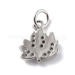 Brass Micro Pave Cubic Zirconia Charms&nbsp;ZIRC-F131-01P