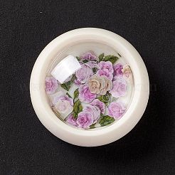 Diyクリスタルエポキシ樹脂材料充填  フラワーネイルアートスパンコール  工芸品作りのため  使い捨てプラスチックボックス付き  スミレ  5~7.5x3~5.5x0.1mm&nbsp;LS-DIY-E036-18