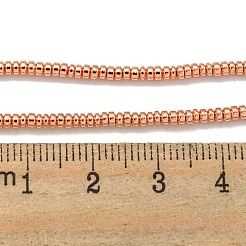 Electroplated Synthetic Non-Magnetic Hematite Beads Strands&nbsp;G-I360-E01-03