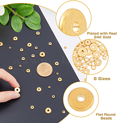 48Pcs 6 Styles Brass Spacer Beads&nbsp;KK-HY0001-41