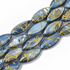 Drawbench Freshwater Shell Beads Strands&nbsp;SHEL-T014-008B-07