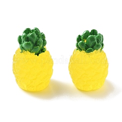 蓄光樹脂カボション  模造果物  暗闇で光る  パイナップル  29.5x19.5mm&nbsp;CRES-D277-03D-01