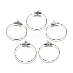 Tarnish Resistant 304 Stainless Steel Wire Pendants&nbsp;STAS-M274-020B