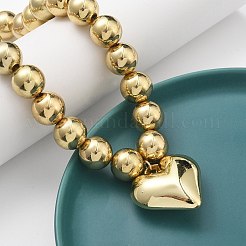 2Pcs 2 Styles Alloy Heart Pendant Necklaces Set&nbsp;NJEW-P319-02G