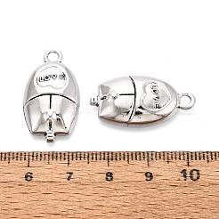 合金のチベット風チャーム  マウスチャーム  カドミウムフリー＆鉛フリー  アンティークシルバー  27x14.5x4mm  穴：2.5mm&nbsp;TIBE-N014-07AS