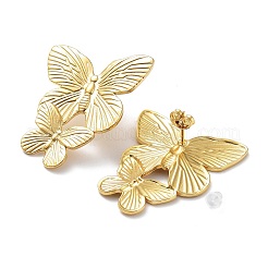 304 Stainless Steel Butterfly Stud Earrings&nbsp;EJEW-Z032-01G