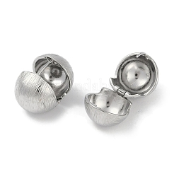 真鍮製フープピアス  プラチナメッキ  14x13mm&nbsp;EJEW-L292-021P