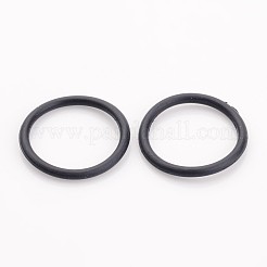 ゴム製のOリングコネクター  リンクリング  ブラック  21x1.5~2mm  内径：18mm&nbsp;X-FIND-NFC002-5